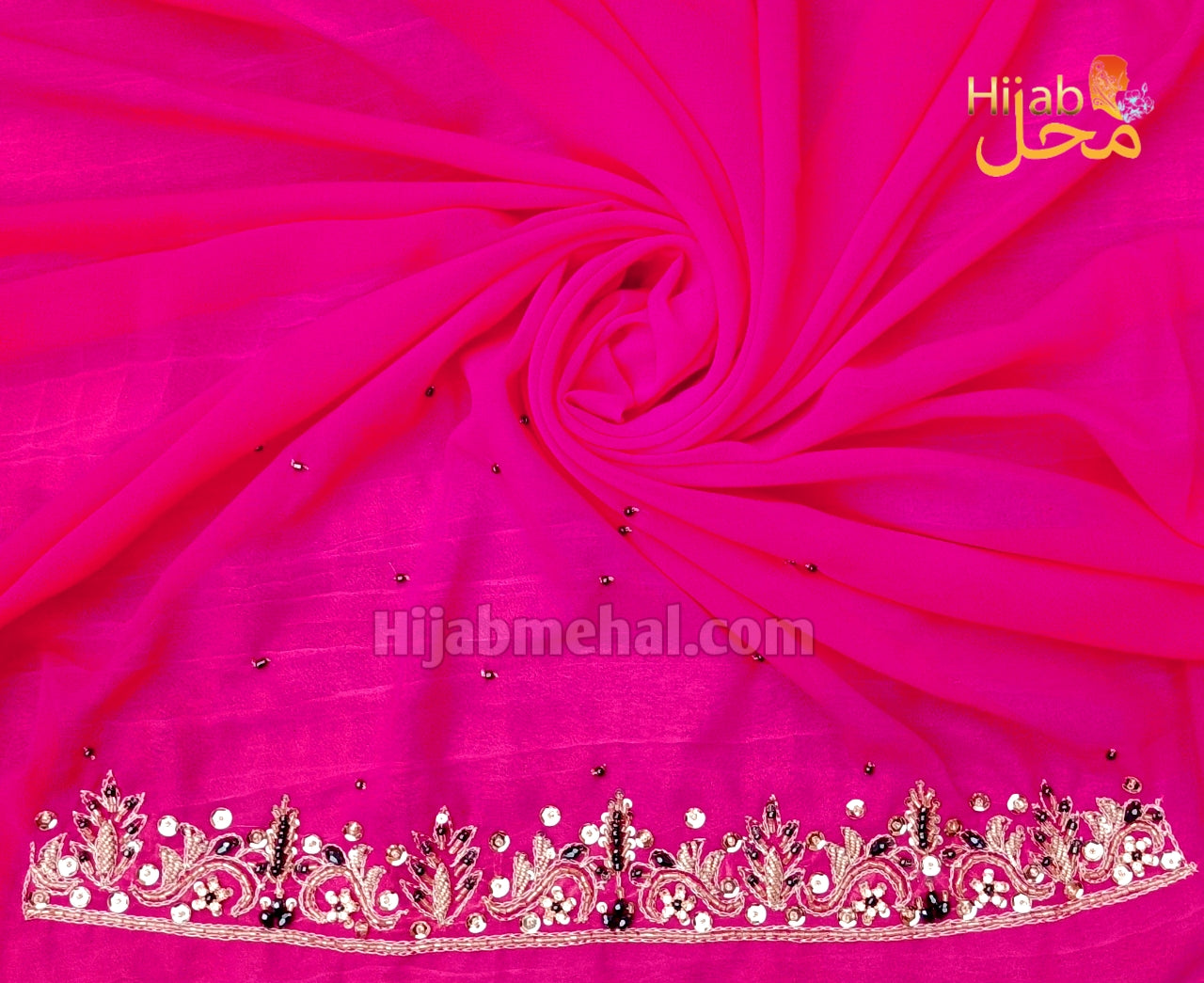 Handwork Luxury Bridal Hijab ⭐️⭐️⭐️⭐️☆ (4.4/5)