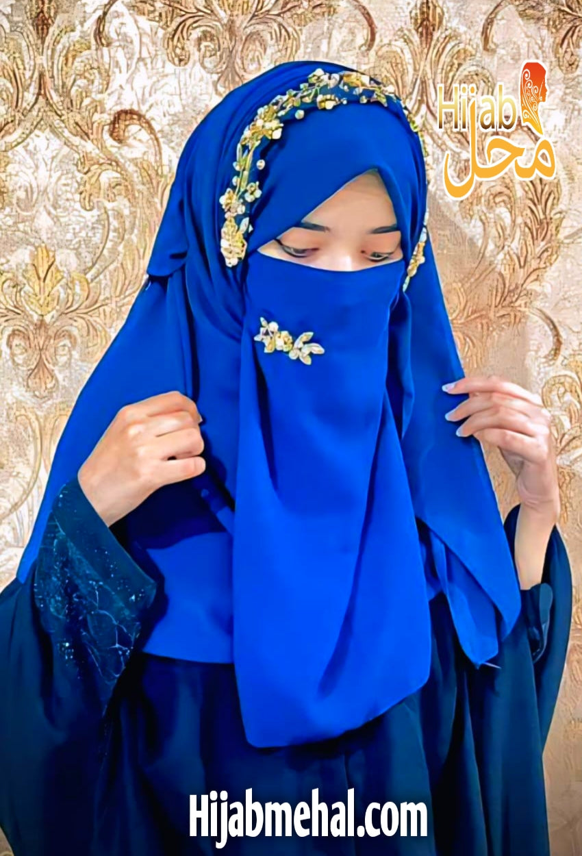 Handwork Bridal Luxury Hijab & Naqab ⭐️⭐️⭐️⭐️⭐️ (5.0/5)