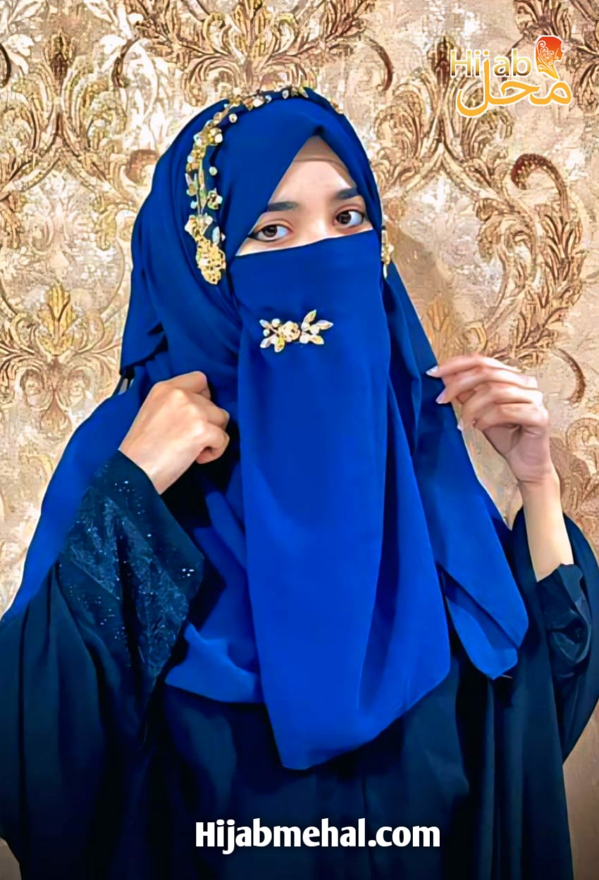 Handwork Bridal Luxury Hijab & Naqab ⭐️⭐️⭐️⭐️⭐️ (5.0/5)