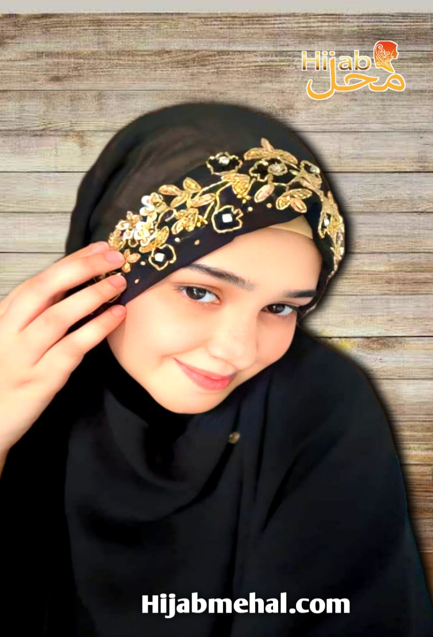 Handwork Bridal Luxury Hijab & Naqab ⭐️⭐️⭐️⭐️☆ (4.3/5)