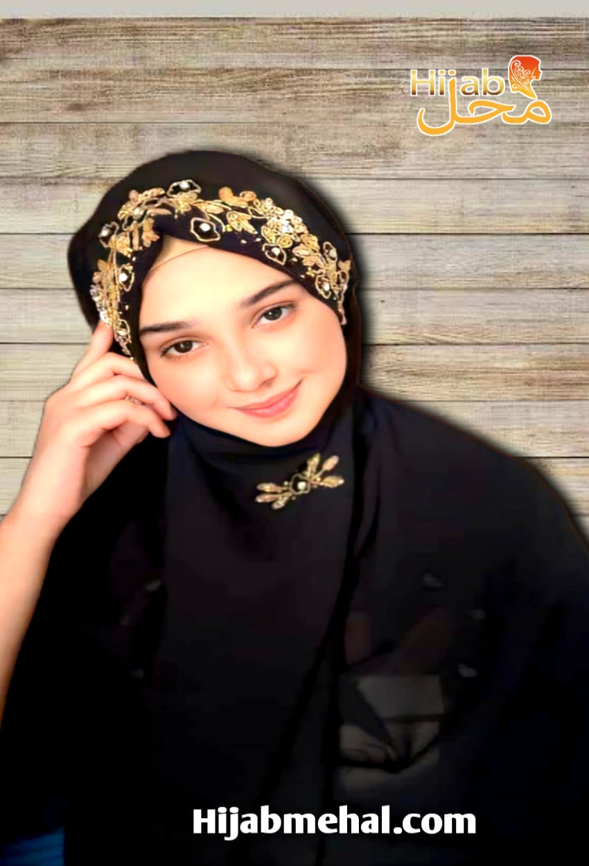 Handwork Bridal Luxury Hijab ⭐️⭐️⭐️⭐️☆ (4.3/5)