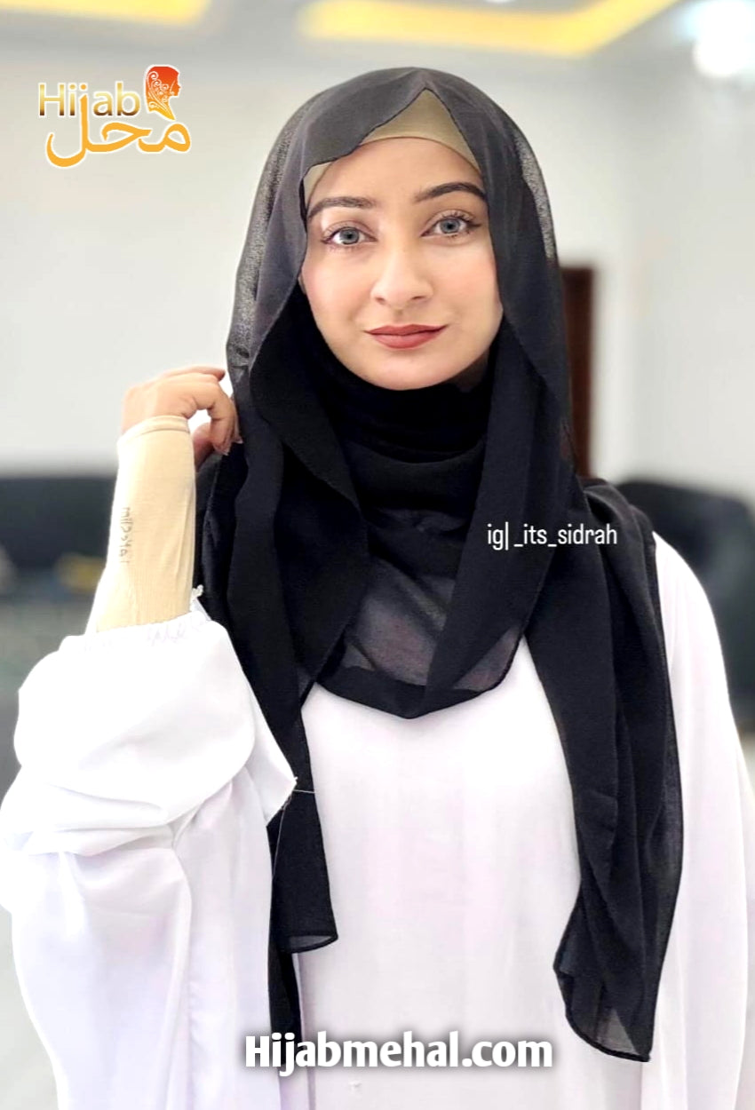 Plain Georgette Hijab ⭐️⭐️⭐️⭐️⭐️ (4.9/5)