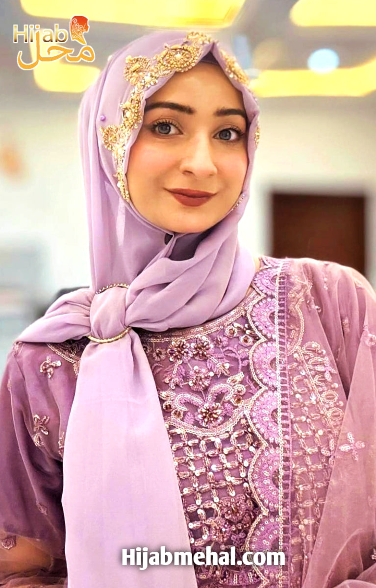 Handwork Bridal Luxury Hijab & Naqab ⭐️⭐️⭐️⭐️⭐️ (4.9/5)