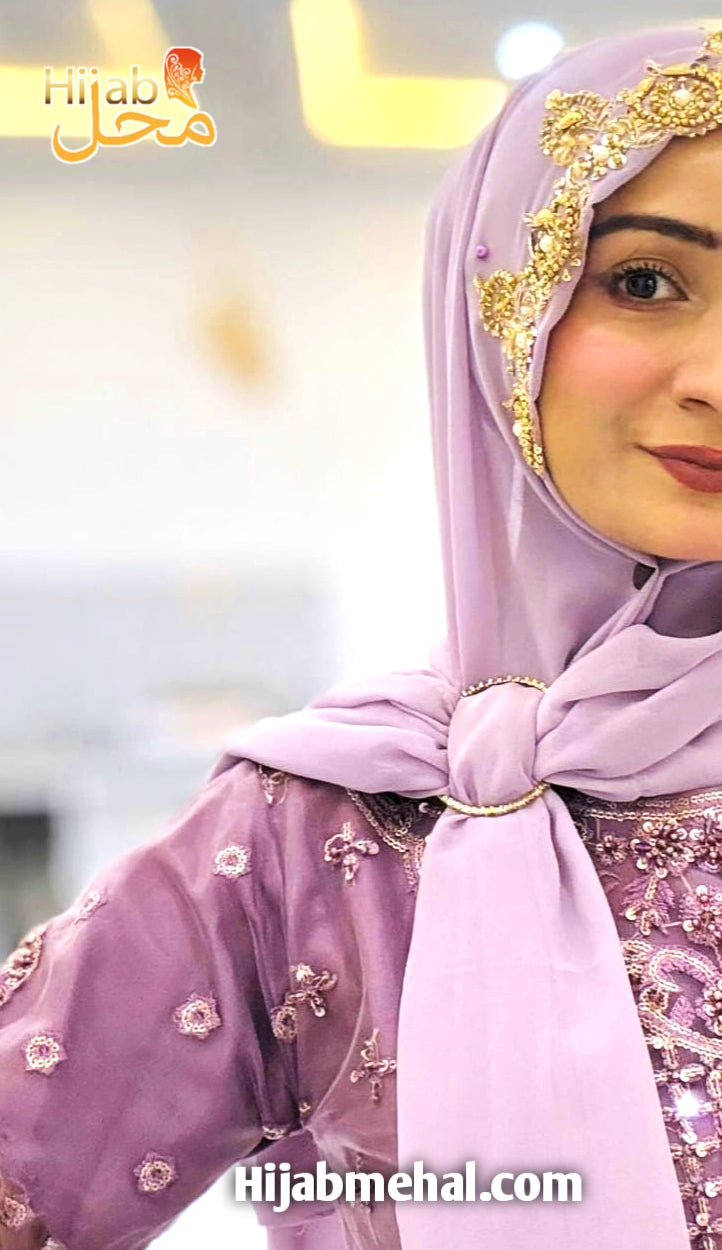 Handwork Bridal Luxury Hijab ⭐️⭐️⭐️⭐️⭐️ (4.8/5)