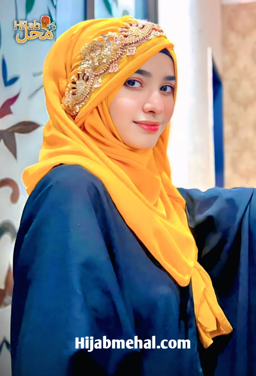 Handwork Bridal Hijab (Mayyo Ceremony) ⭐️⭐️⭐️⭐️⭐️ (5.0/5)