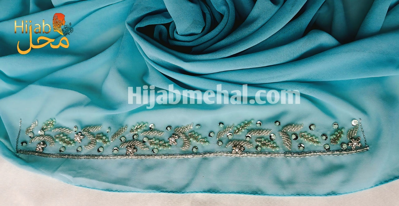 Handwork Partywear Premium Hijab ⭐️⭐️⭐️⭐️☆ (4.4/5)