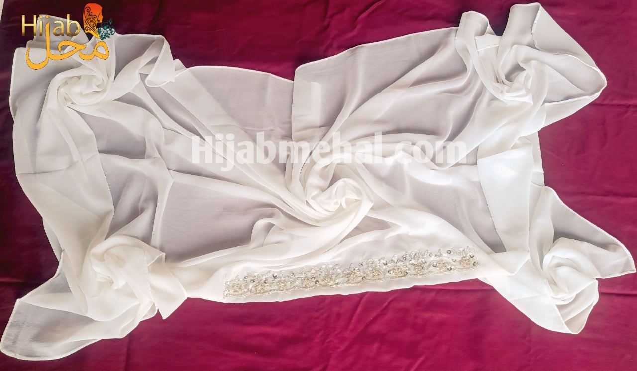 Handwork Partywear Premium Hijab ⭐️⭐️⭐️⭐️☆ (4.3/5)