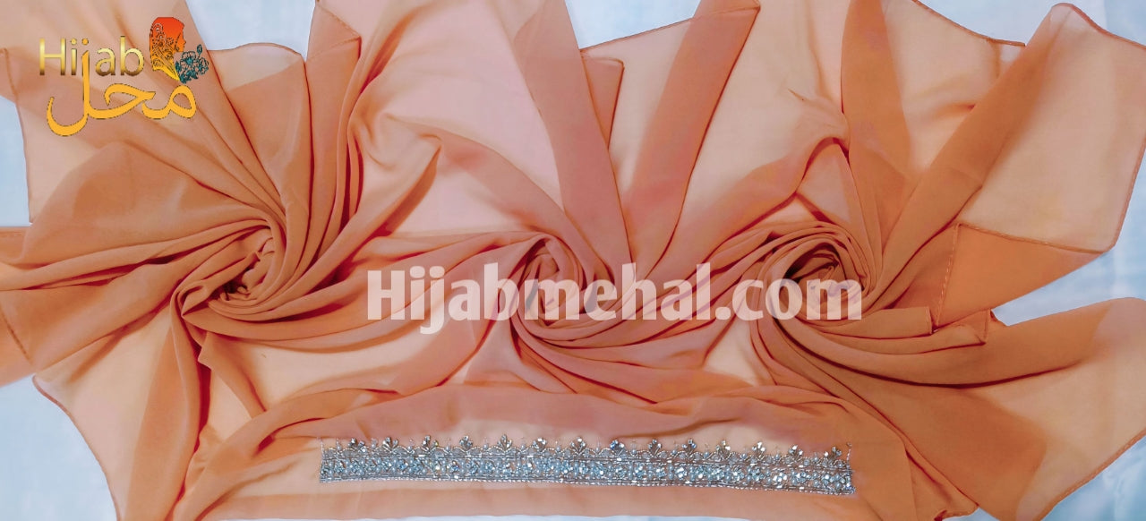Handwork Partywear Premium Hijab ⭐️⭐️⭐️⭐️⭐️ (4.9/5)