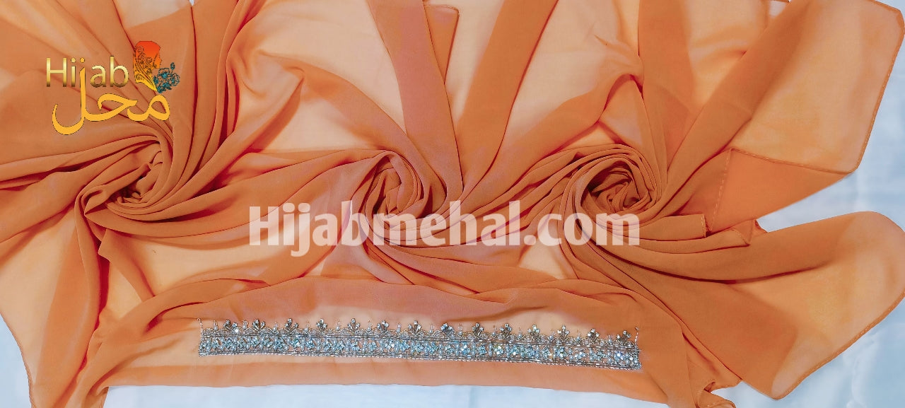 Handwork Partywear Premium Hijab ⭐️⭐️⭐️⭐️⭐️ (4.9/5)