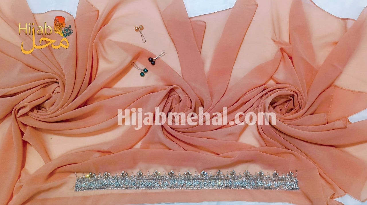Handwork Partywear Premium Hijab ⭐️⭐️⭐️⭐️⭐️ (4.9/5)