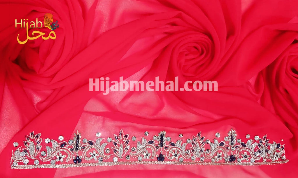 Handwork Partywear Premium Hijab ⭐️⭐️⭐️⭐️⭐️ (4.9/5)