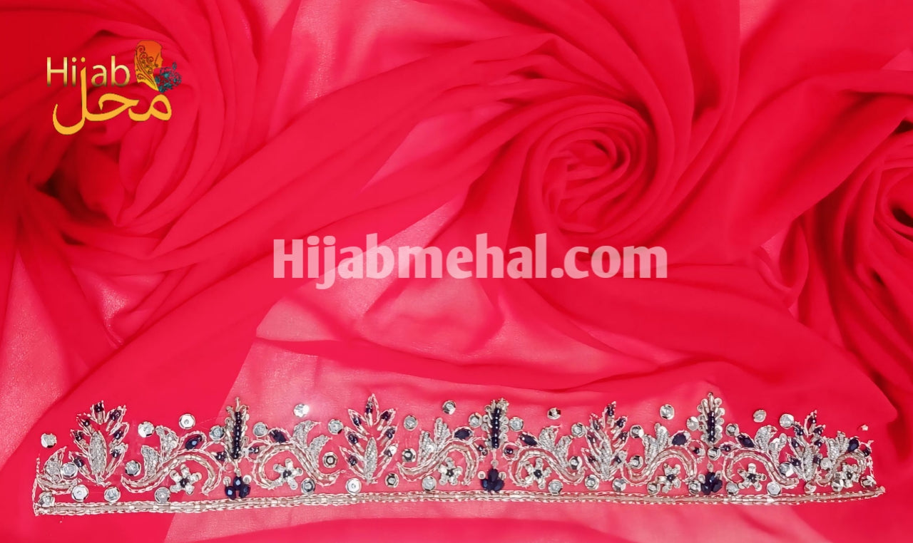 Handwork Partywear Premium Hijab ⭐️⭐️⭐️⭐️⭐️ (4.9/5)