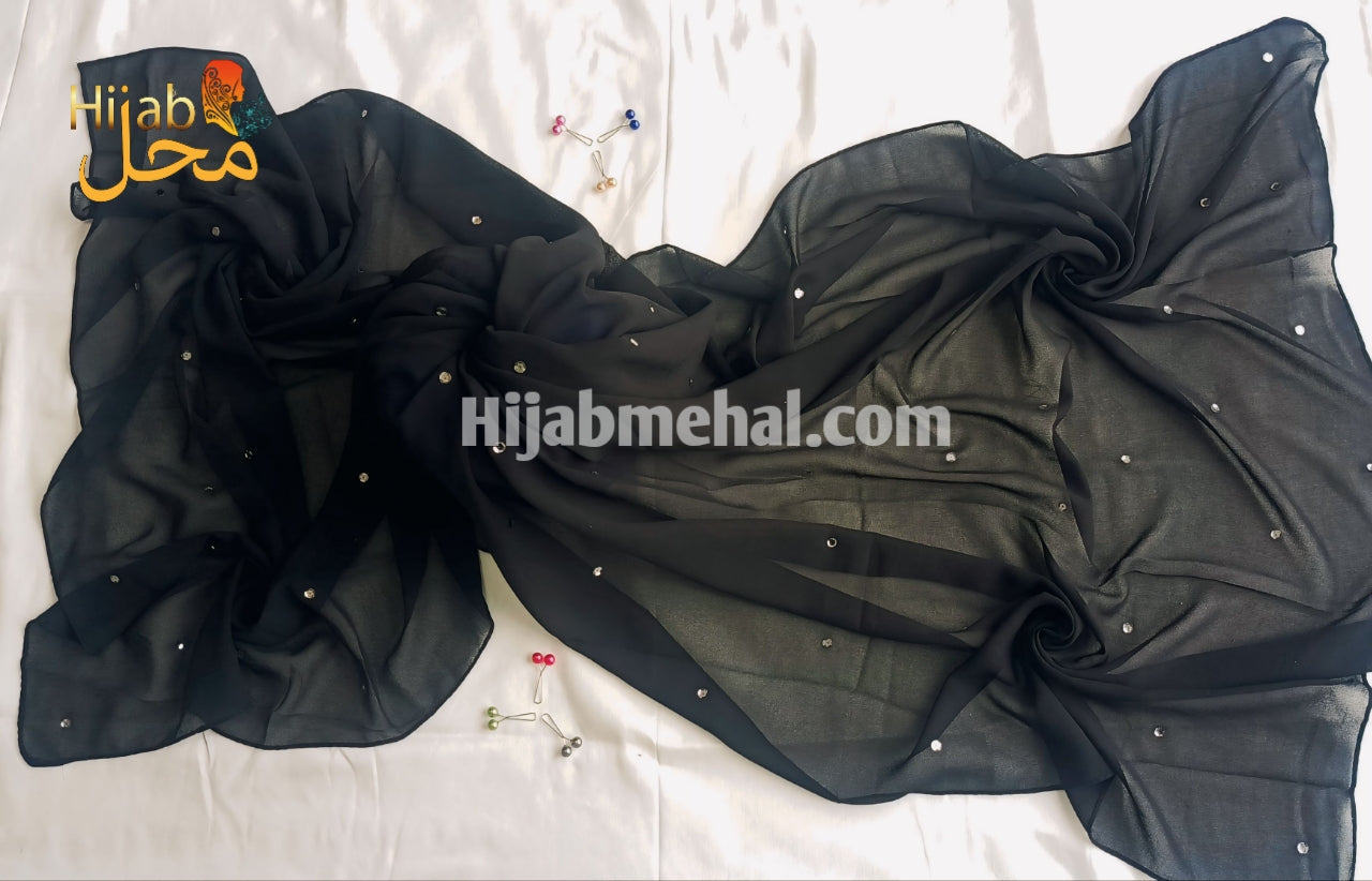 Georgette Premium Sequence Hijab ⭐️⭐️⭐️⭐️☆ (4.3/5)