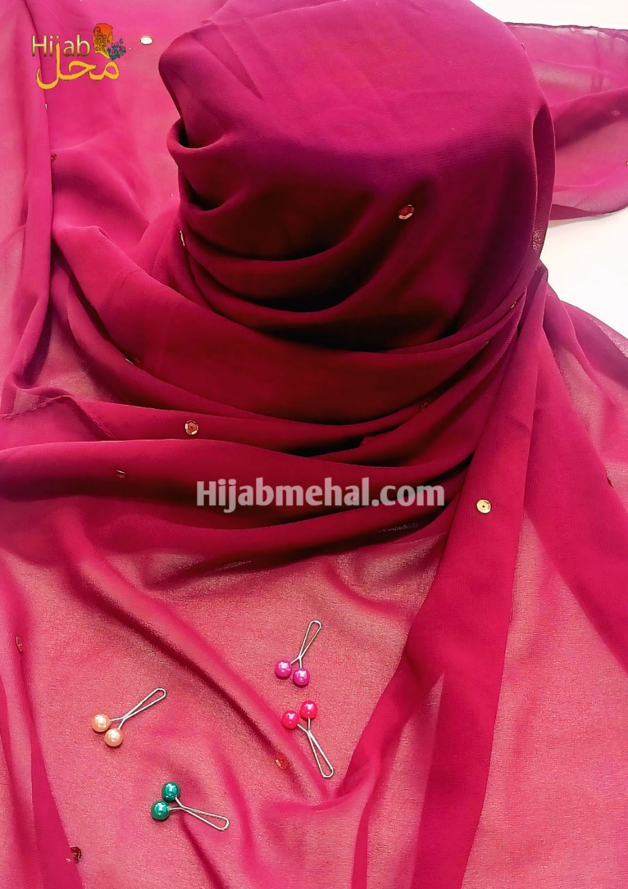 Georgette Premium Sequence Hijab ⭐️⭐️⭐️⭐️⭐️ (4.9/5)