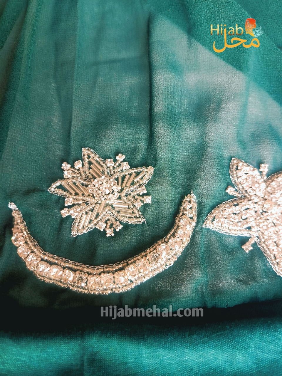 Cap Attached Handwork Hijab 14 August Special ⭐️⭐️⭐️⭐️☆ (4.3/5)