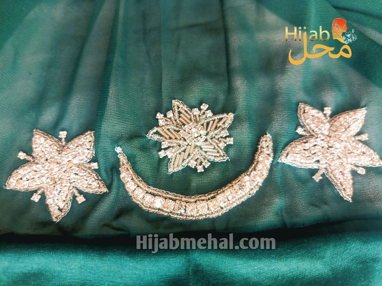 Cap Attached Handwork Hijab 14 August Special ⭐️⭐️⭐️⭐️☆ (4.3/5)