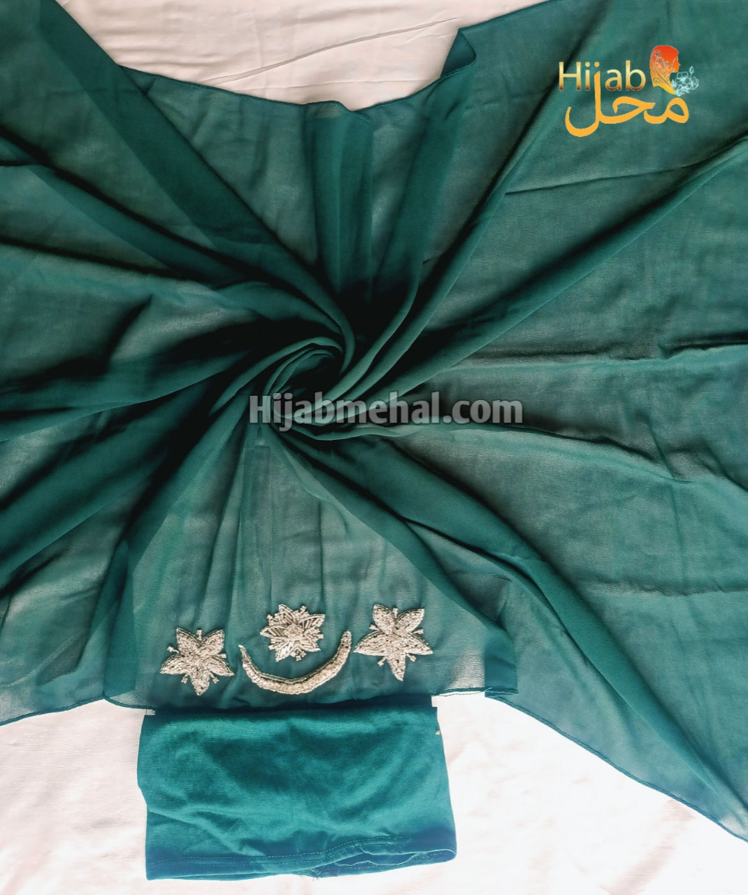 Cap Attached Handwork Hijab 14 August Special ⭐️⭐️⭐️⭐️☆ (4.3/5)