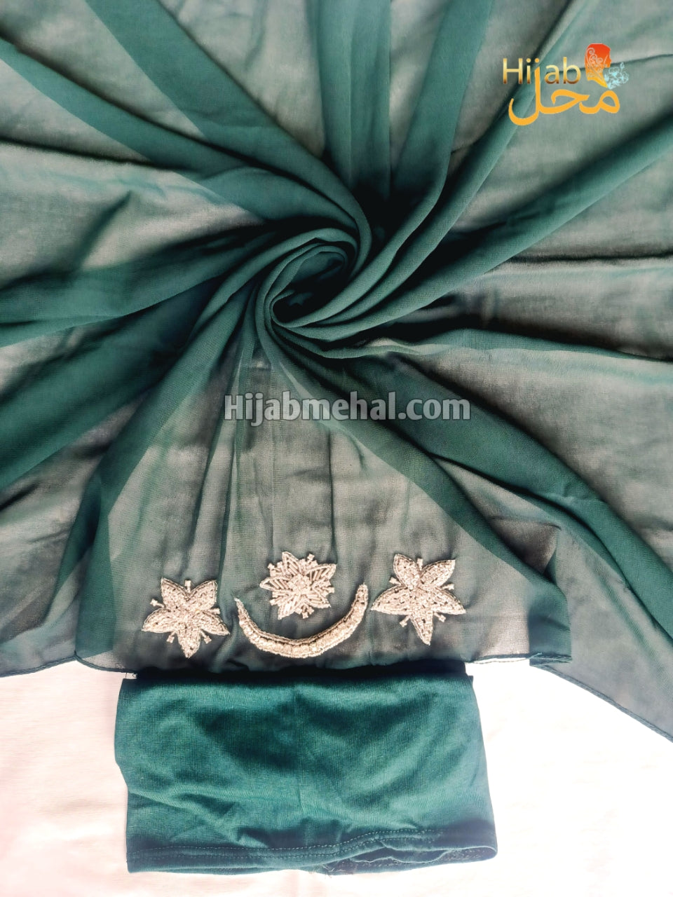 Cap Attached Handwork Hijab 14 August Special ⭐️⭐️⭐️⭐️☆ (4.3/5)
