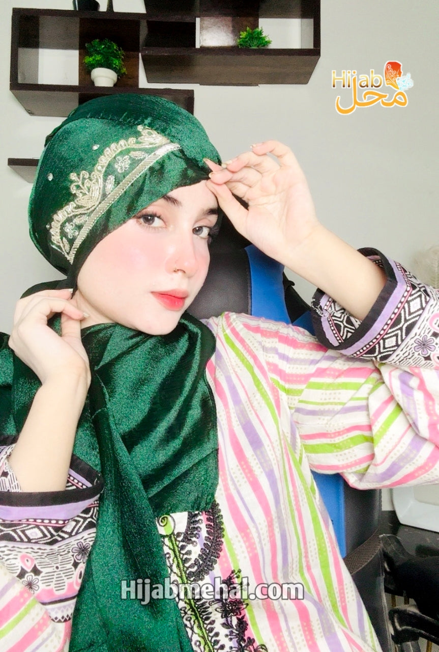 Handwork Hijab Rabi-ul-awwal Special ⭐️⭐️⭐️⭐️☆ (4.4/5)