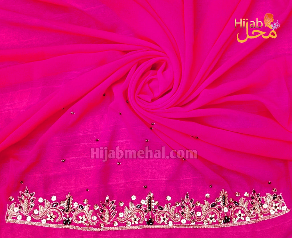 Handwork Luxury Bridal Hijab ⭐️⭐️⭐️⭐️☆ (4.4/5)