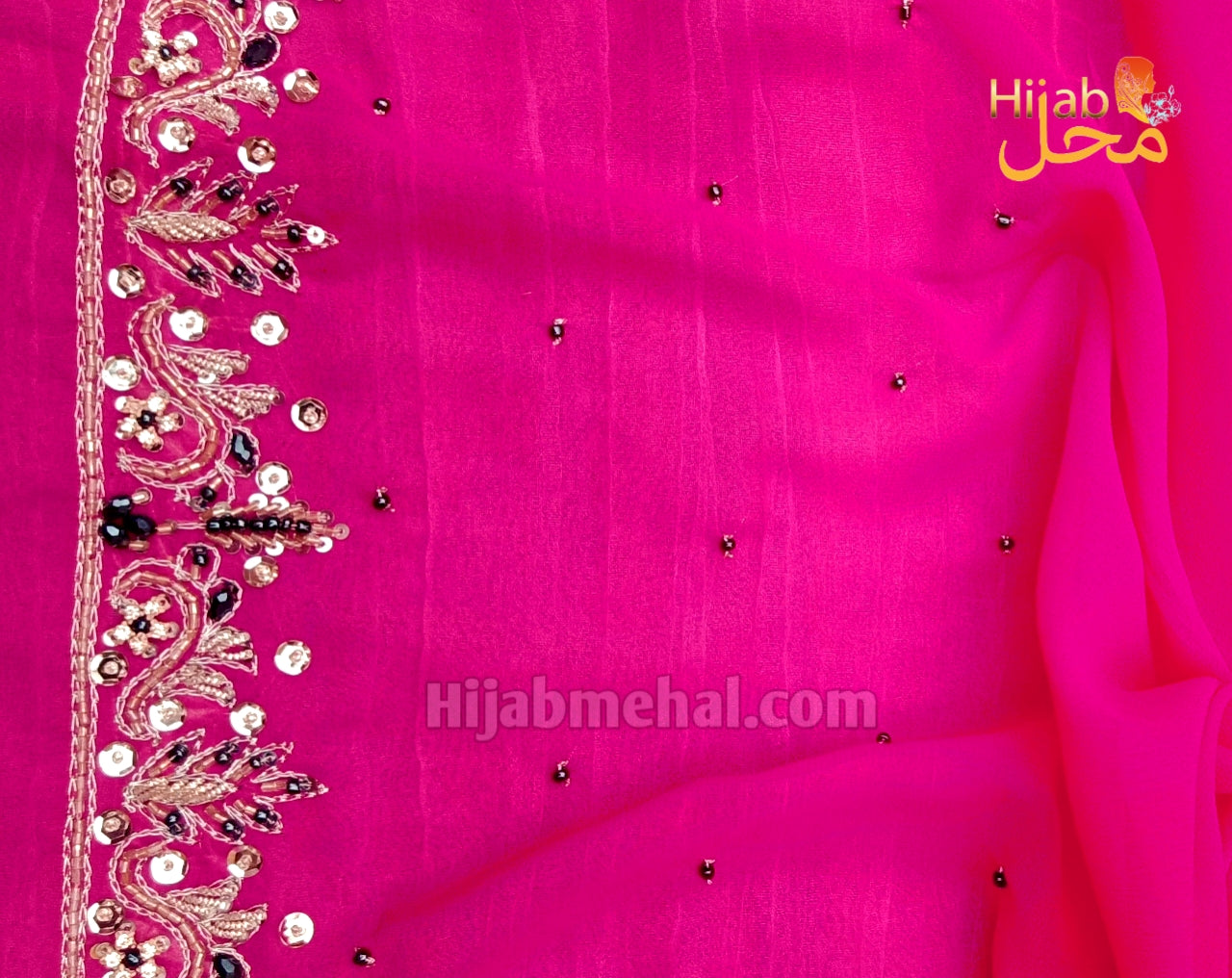 Handwork Luxury Bridal Hijab ⭐️⭐️⭐️⭐️☆ (4.4/5)