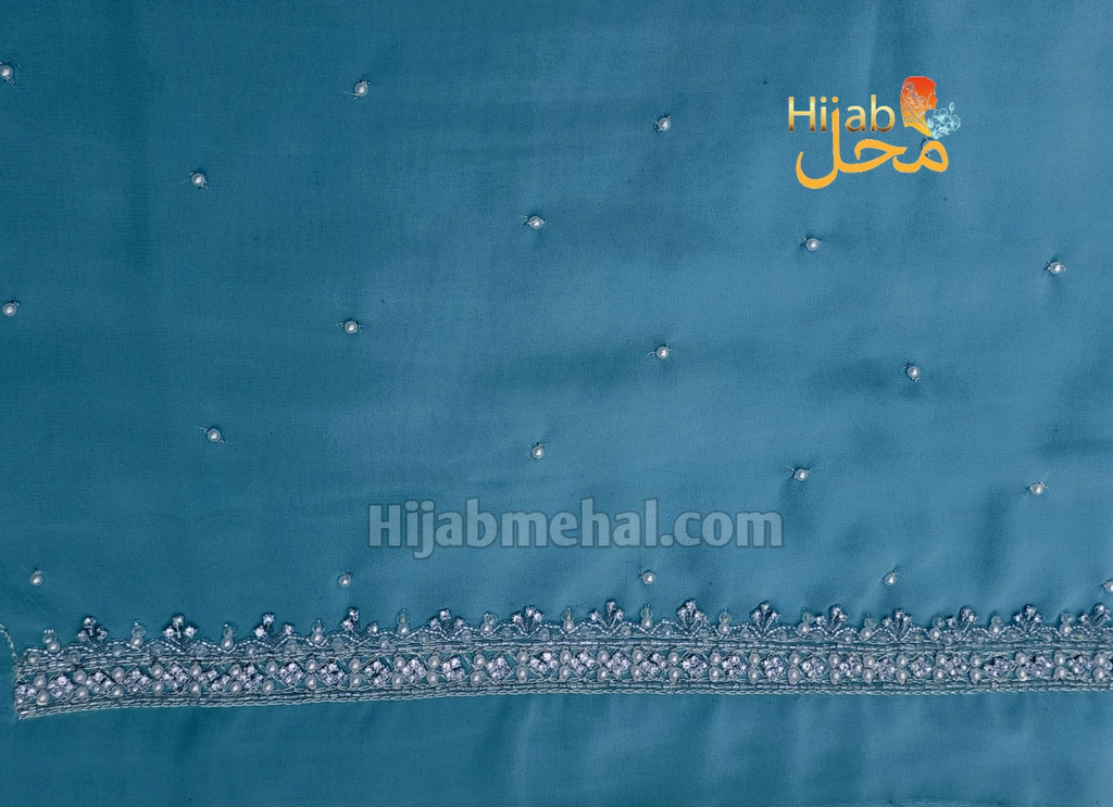 Handwork Luxury Bridal Hijab ⭐️⭐️⭐️⭐️⭐️ (4.8/5)
