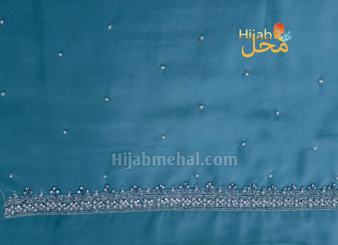 Handwork Luxury Bridal Hijab ⭐️⭐️⭐️⭐️⭐️ (4.8/5)