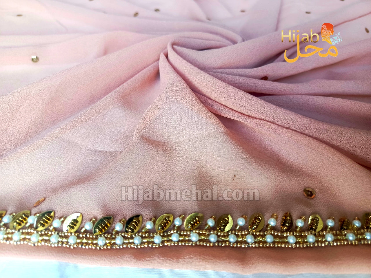 Handwork Luxury Bridal Hijab ⭐️⭐️⭐️⭐️⭐️ (4.9/5)