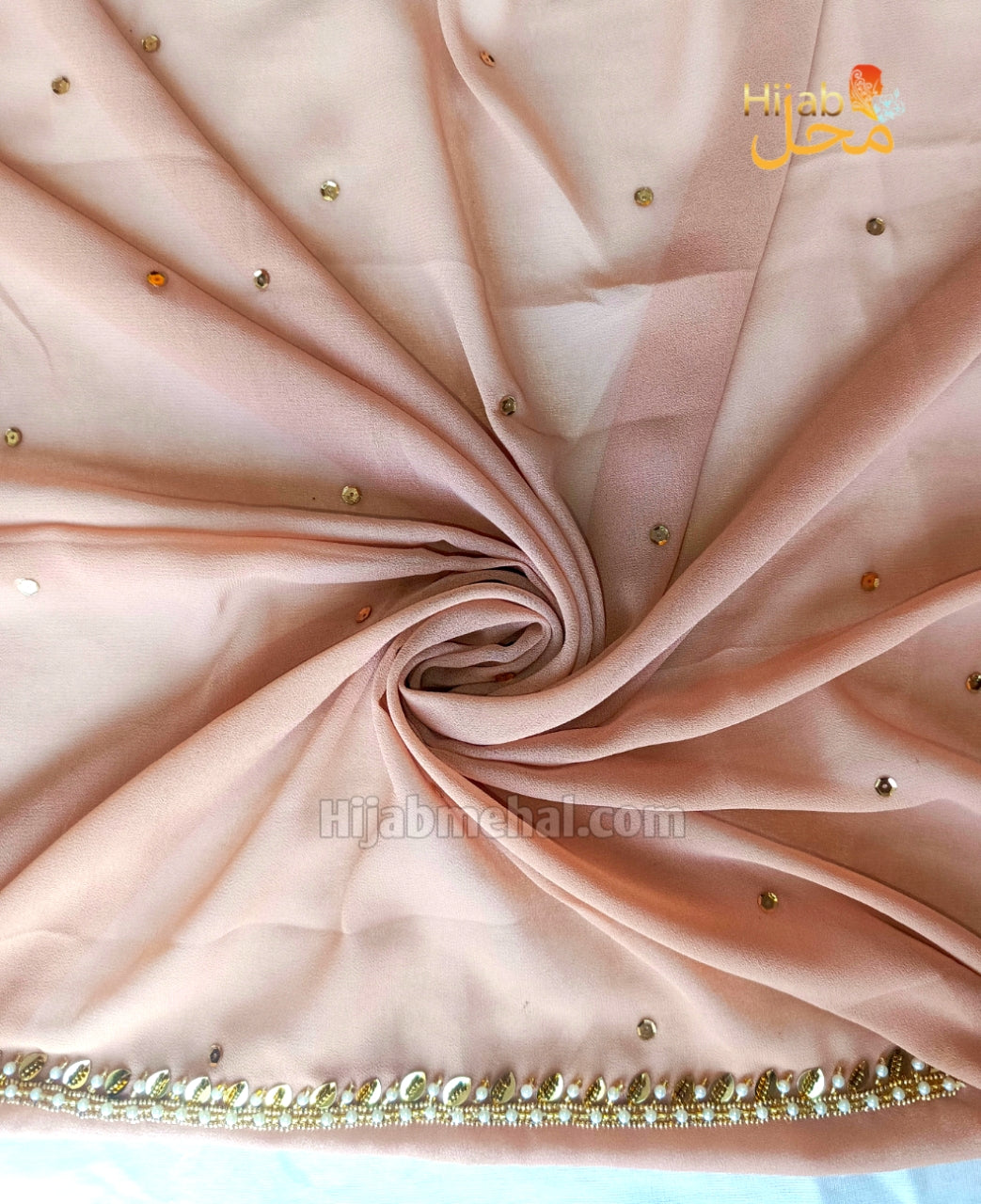Handwork Luxury Bridal Hijab ⭐️⭐️⭐️⭐️⭐️ (4.9/5)