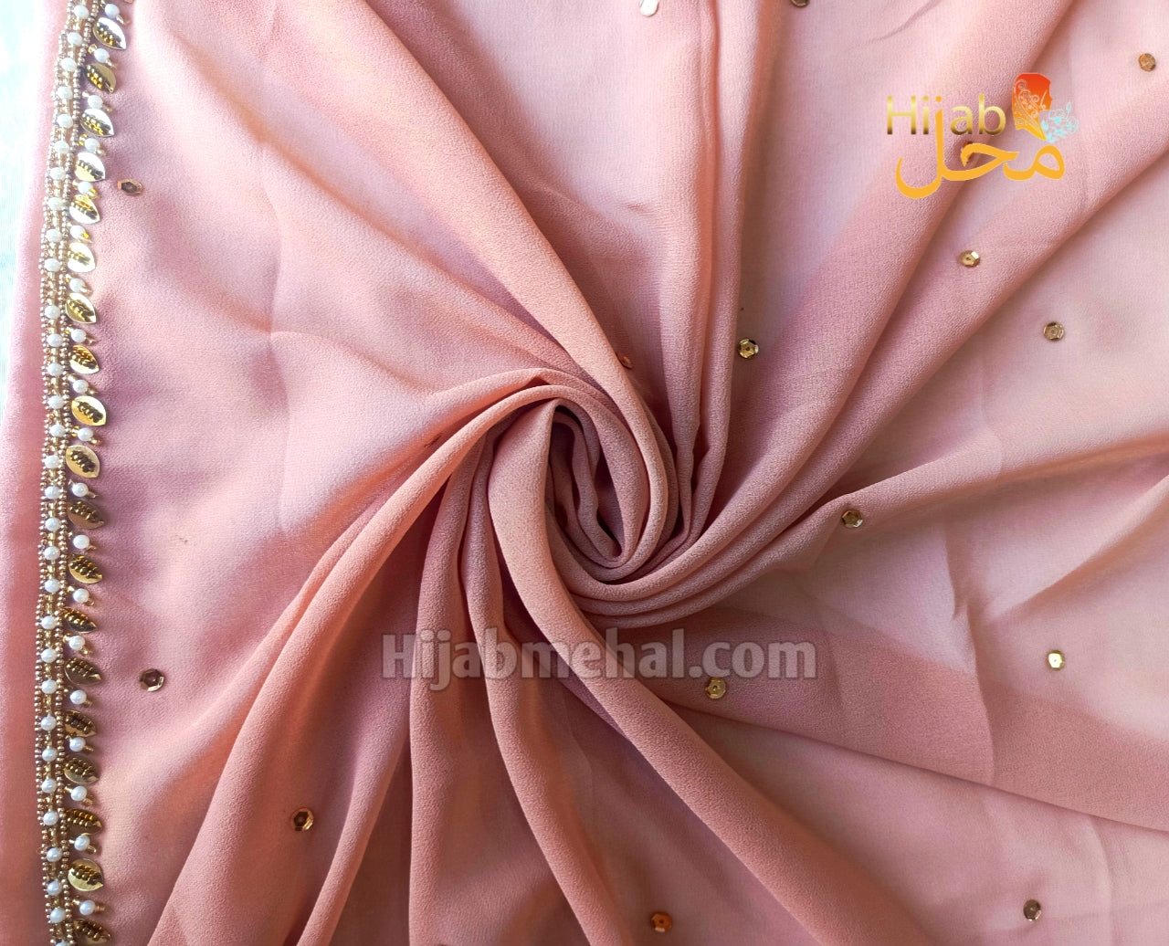 Handwork Luxury Bridal Hijab ⭐️⭐️⭐️⭐️⭐️ (4.9/5)