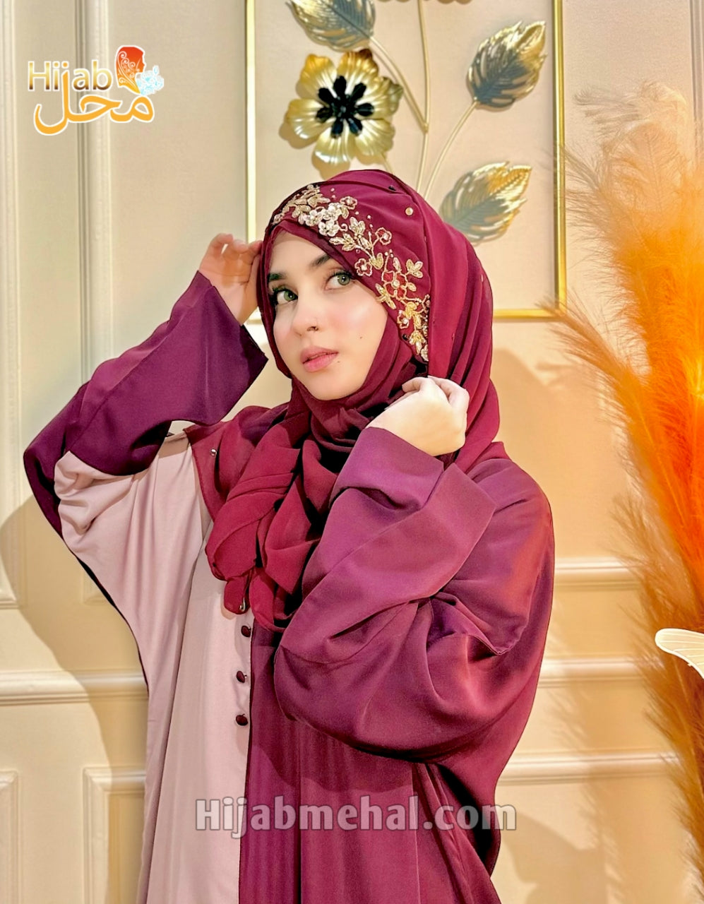 Handwork Wedding Special Hijab ⭐️⭐️⭐️⭐️☆ (4.3/5)