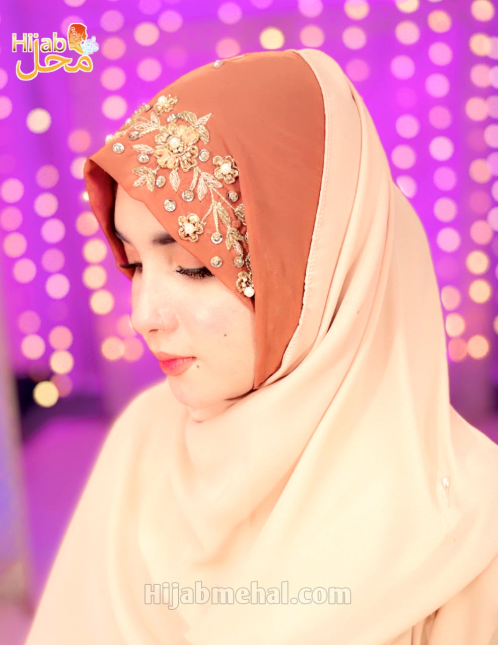 Handwork Bridal Luxury Hijab ⭐️⭐️⭐️⭐️☆ (4.3/5)