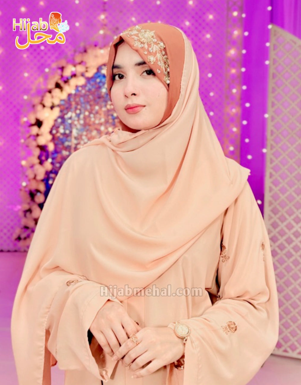 Handwork Bridal Luxury Hijab ⭐️⭐️⭐️⭐️☆ (4.3/5)