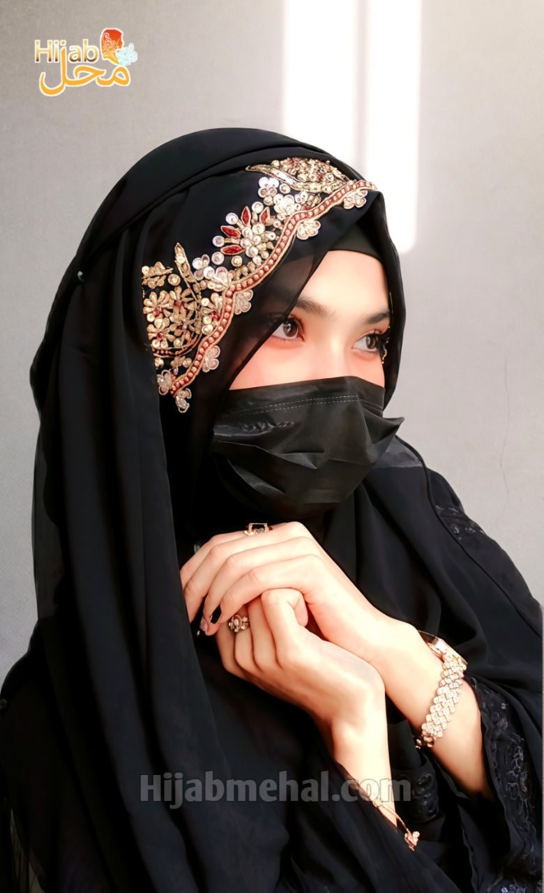 Handwork Bridal Luxury Hijab ⭐️⭐️⭐️⭐️⭐️ (4.8/5)