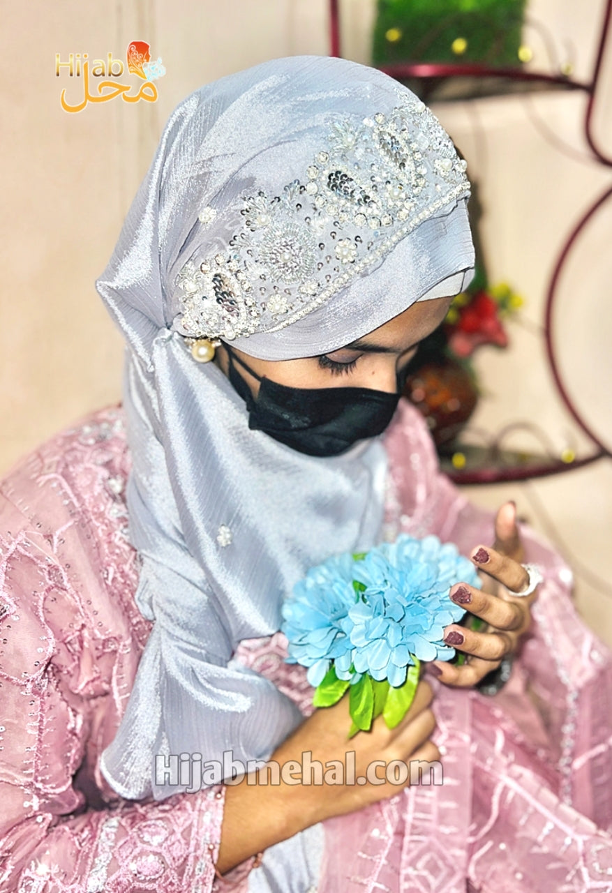 Handwork Valima Special Hijab ⭐️⭐️⭐️⭐️⭐️ (5.0/5)