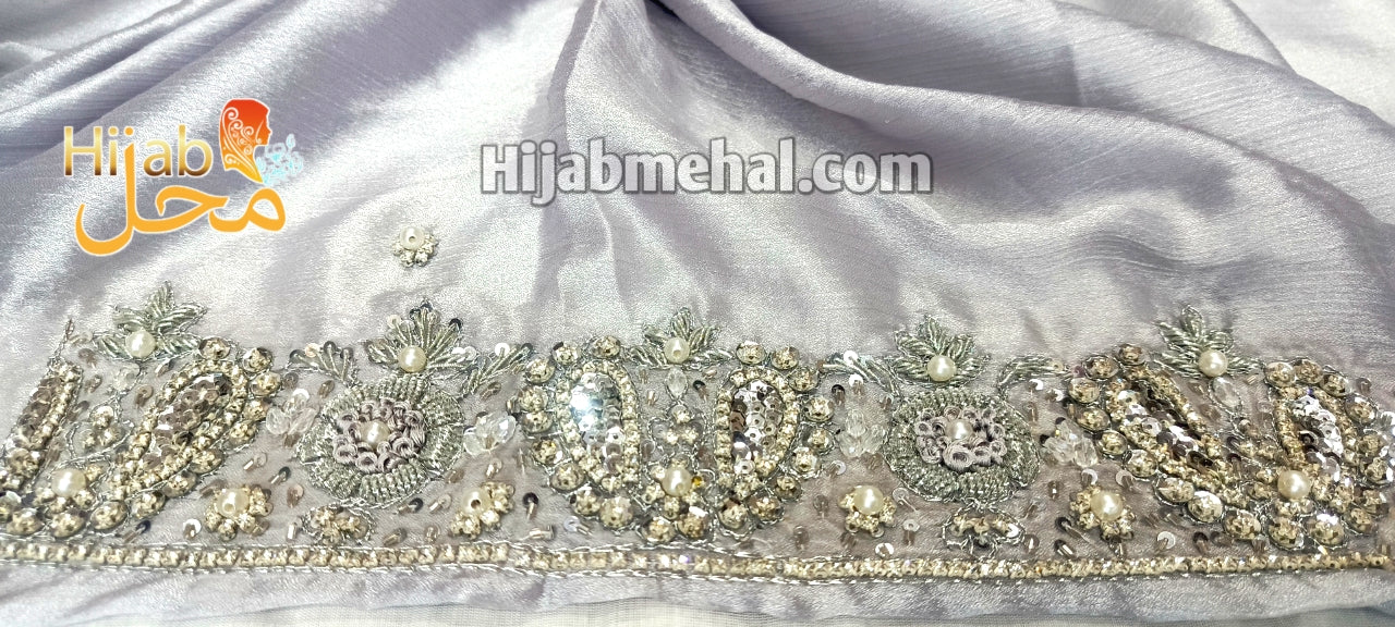 Handwork Valima Special Hijab ⭐️⭐️⭐️⭐️⭐️ (5.0/5)