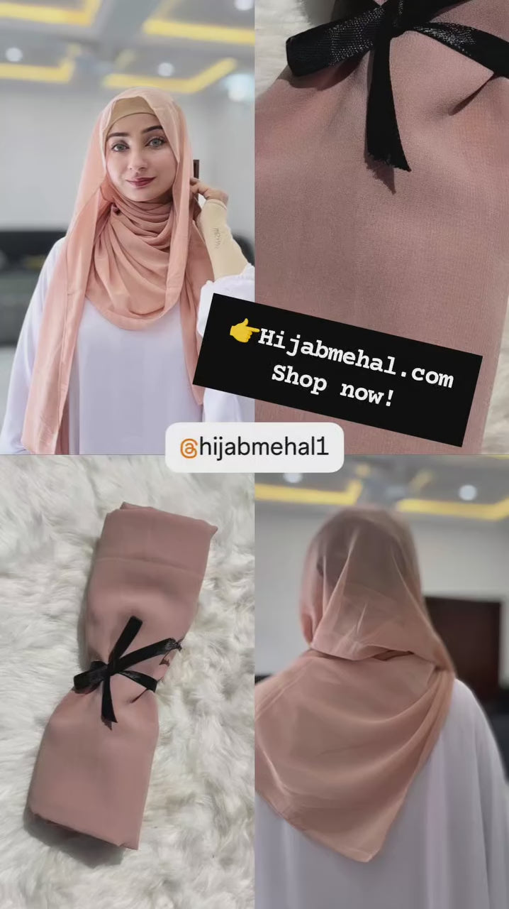 Plain Georgette Hijab ⭐️⭐️⭐️⭐️☆ (4.4/5)