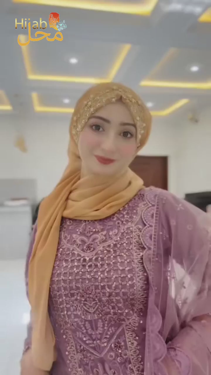 Handwork Bridal Luxury Hijab & Naqab ⭐️⭐️⭐️⭐️⭐️ (4.7/5)