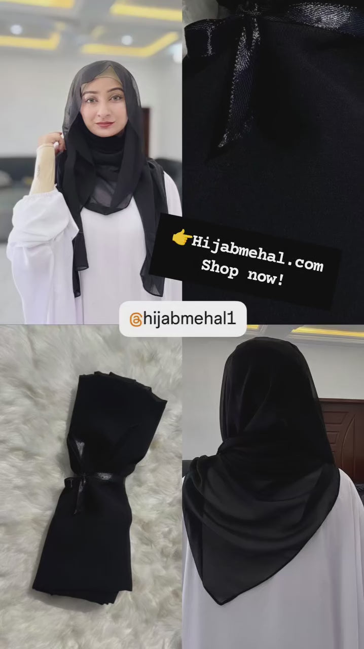 Plain Georgette Hijab ⭐️⭐️⭐️⭐️⭐️ (4.9/5)