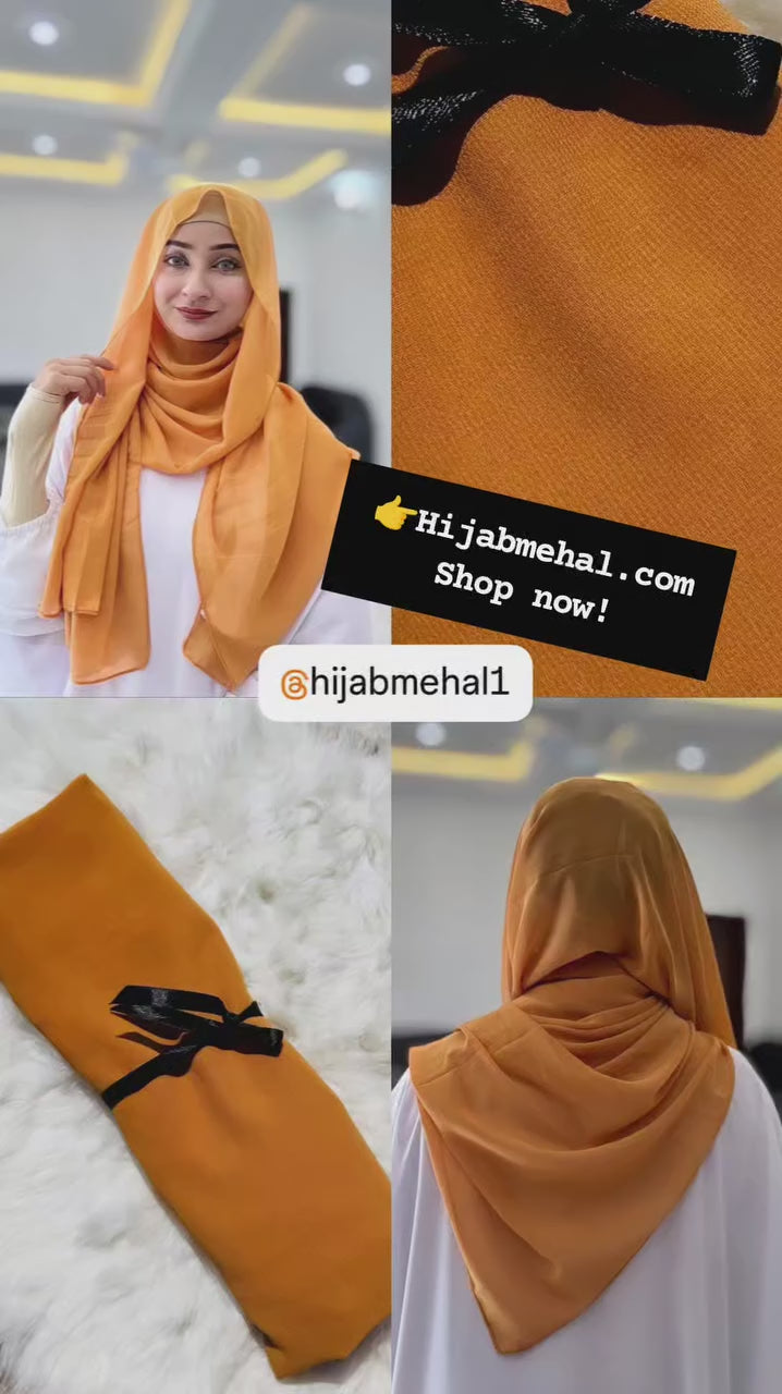 Plain Georgette Hijab ⭐️⭐️⭐️⭐️⭐️ (4.8/5)