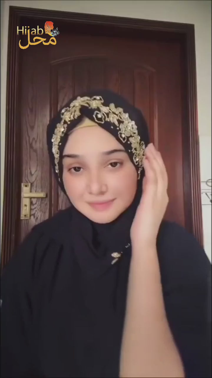 Handwork Bridal Luxury Hijab ⭐️⭐️⭐️⭐️☆ (4.3/5)